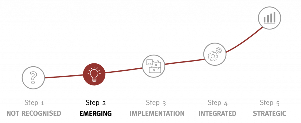 UX maturity organisation - step 2