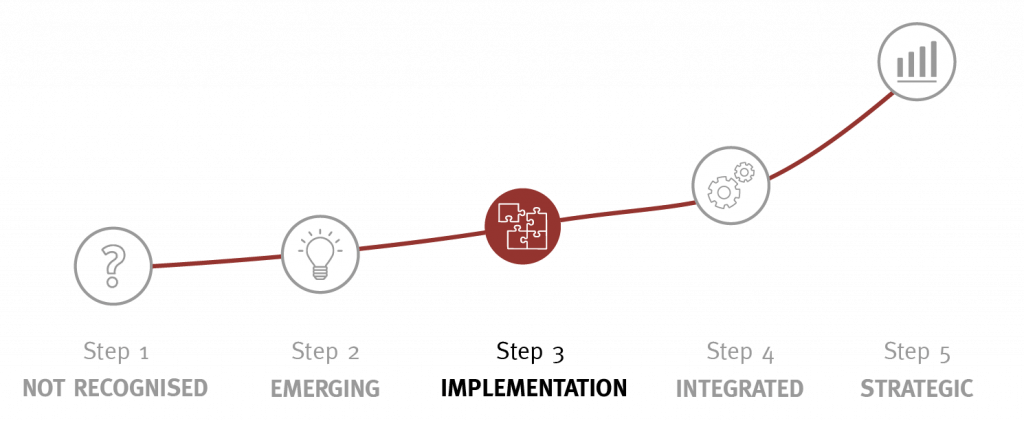 UX maturity organisation - step 3